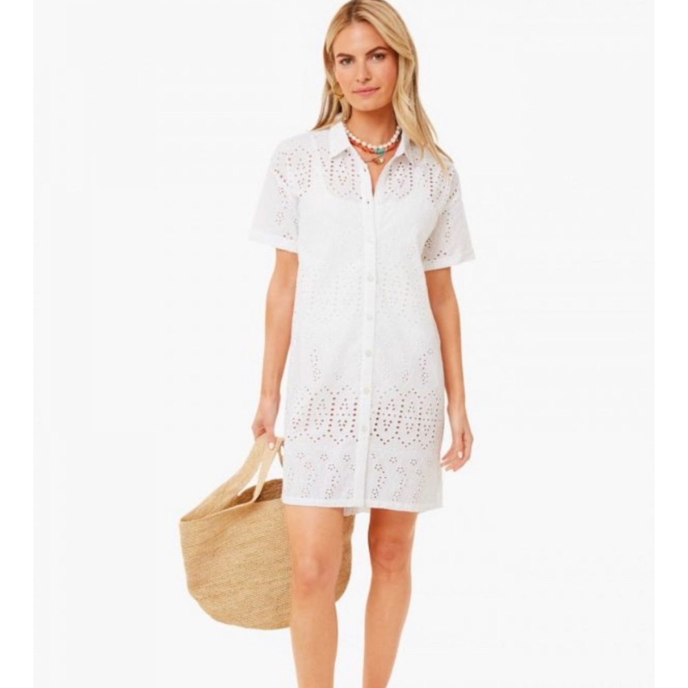 NWT Tuckernuck Provincial Eyelet Corsica Coverup XS